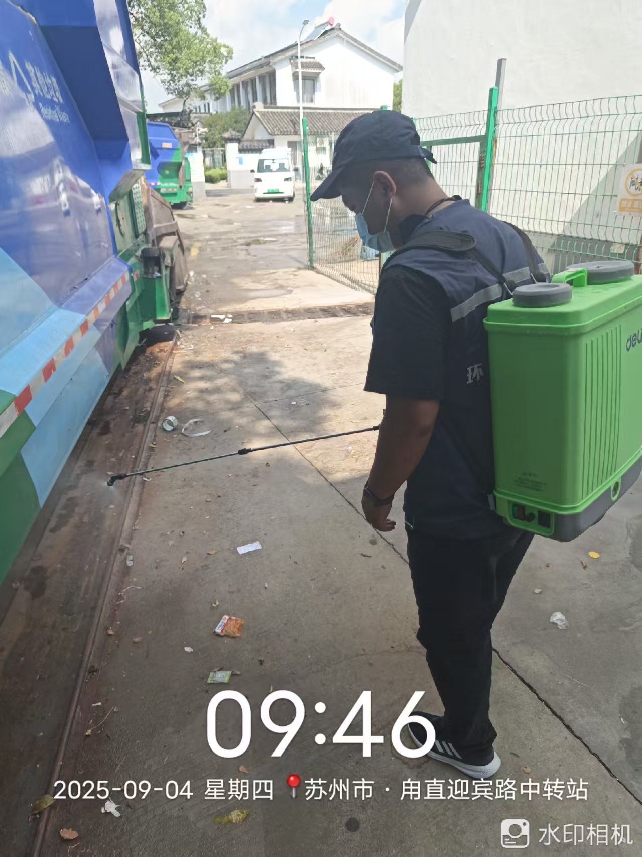 甪直迎宾路中转站消杀工作报告
